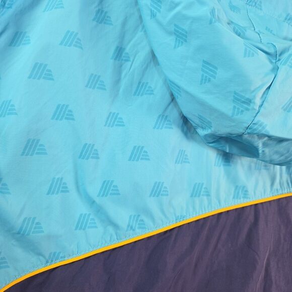 Aldi Gear Windbreaker Full Zip Hooded Jacket 2024 Unisex Size Med Pockets Blue - Picture 7 of 11